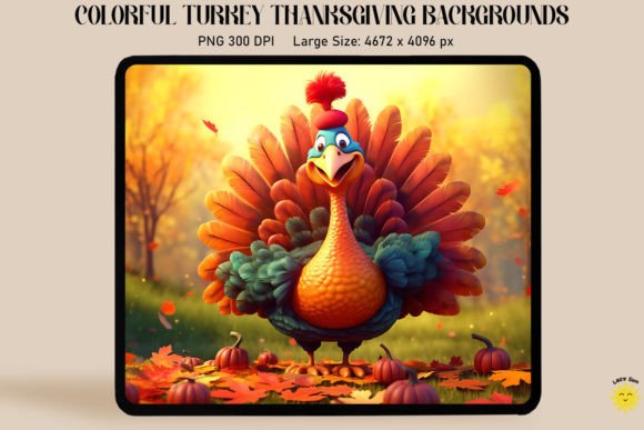 Download Colorful Turkey Thanksgiving Backgrounds - Thanksgiving backgrounds Collection