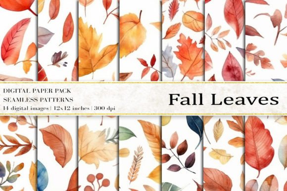 Download Fall Leaves Digital Papers - Paper Collection