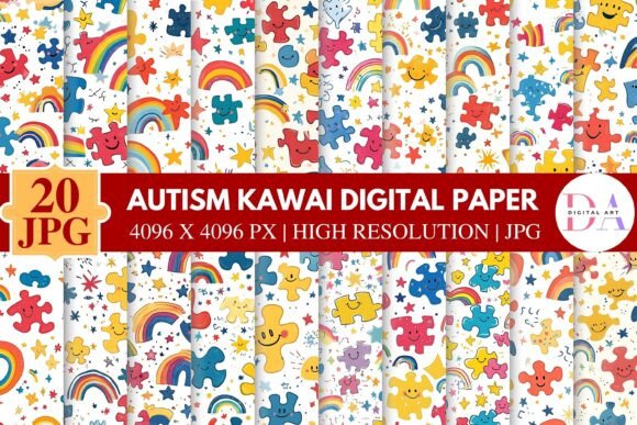 Download Autism Kawai Digital Paper - Paper Collection
