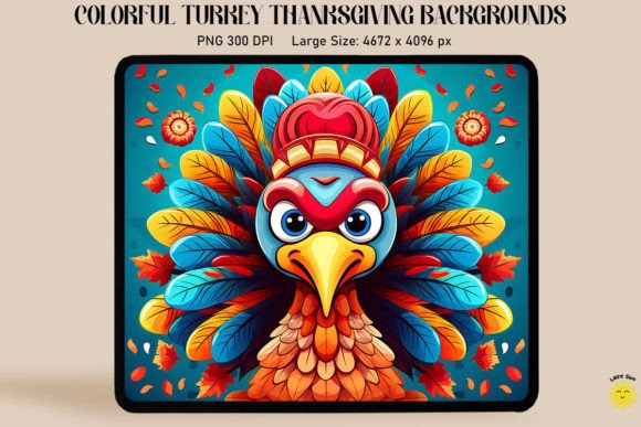 Download Colorful Turkey Thanksgiving Backgrounds - Thanksgiving backgrounds Collection