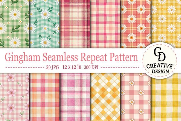 Download Gingham Seamless Repeat Pattern - Seamless repeat Collection