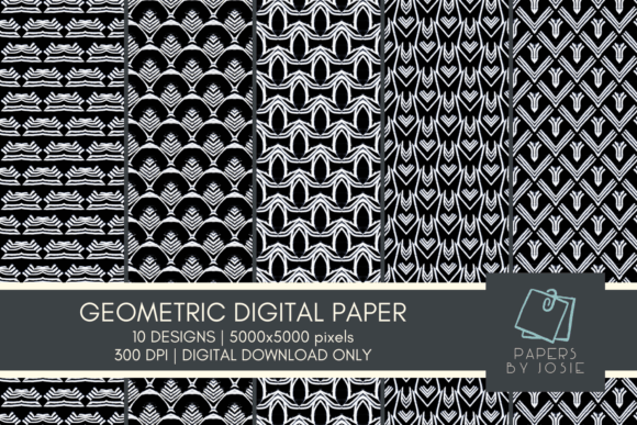 Download Geometric Pattern Digital Paper - Paper Collection