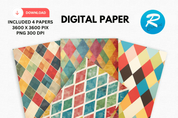 Download Argyle Digital Paper Printable Patterns - Paper Collection