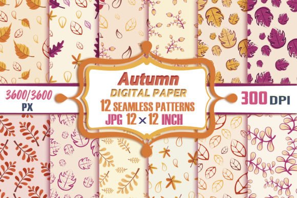 Download Autumn Digital Paper Fall Patterns - Paper Collection
