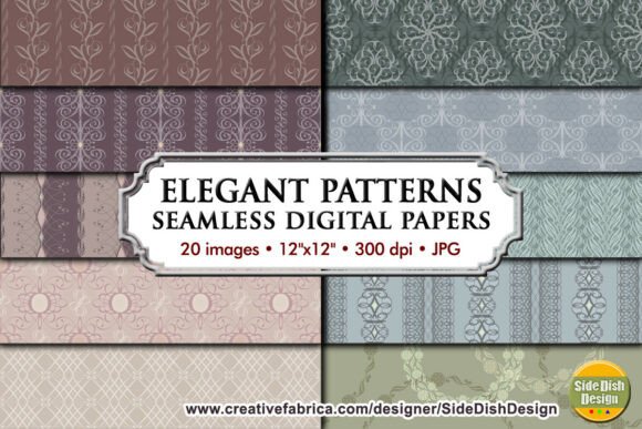 Download Elegant Patterns Digital Papers - Paper Collection