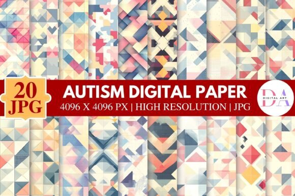 Download Autism Digital Paper - Paper Collection
