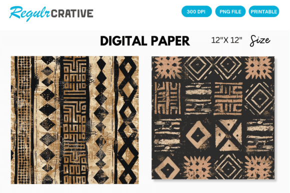 Download Digital Paper Pack African Mud Cloth - Paper Collection