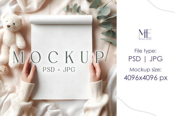 Download Gift Wrapping Paper Mockup, Rolled Paper - Paper Collection