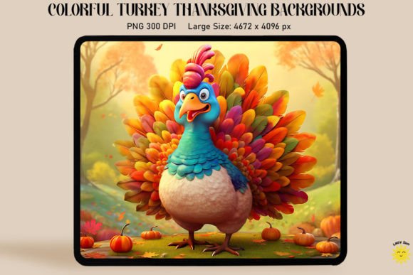 Download Colorful Turkey Thanksgiving Backgrounds - Thanksgiving backgrounds Collection