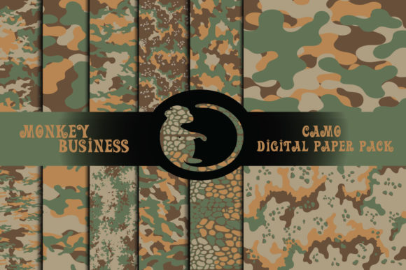 Download Army Camo Digital Paper Pack - Paper Collection