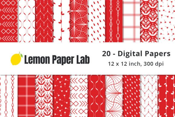 Download Red and White Geometric Pattern Papers - Paper Collection