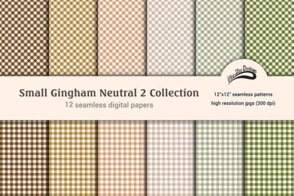 Download Gingham Digital Paper Pattern Bundle Set - Paper Collection