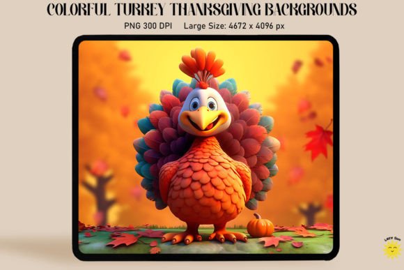 Download Colorful Turkey Thanksgiving Backgrounds - Thanksgiving backgrounds Collection