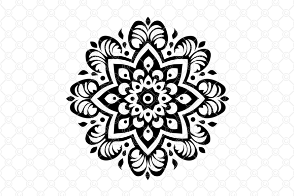 Download Indian Rangoli SVG, Decorative Art, 044 - Rangoli Collection