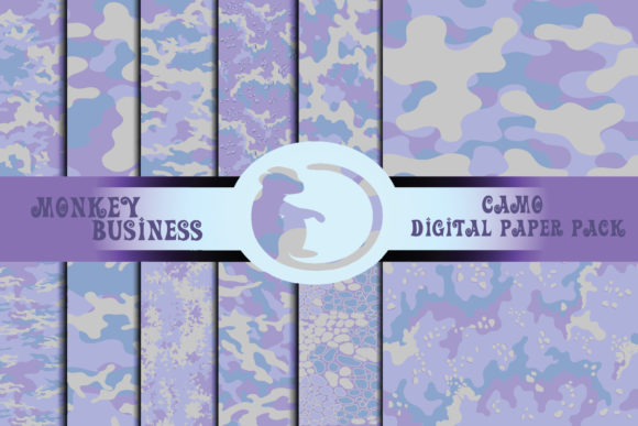 Download Fashionable Camo Digital Paper Pack - Paper Collection
