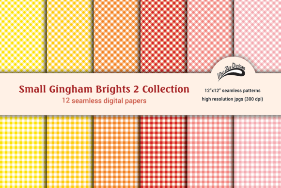 Download Gingham Digital Paper Pattern Bundle - Paper Collection