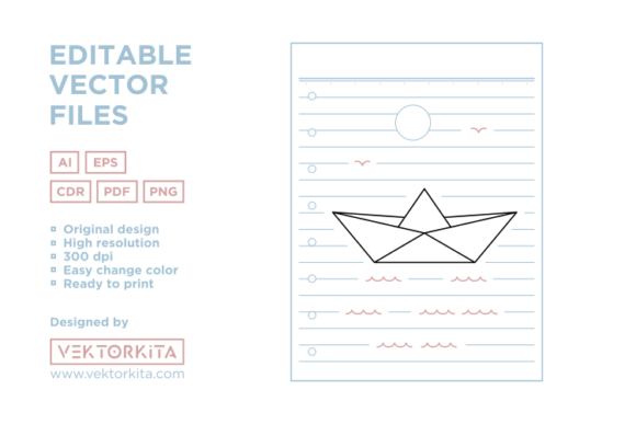 Download Japanese Origami Boat on Paper - Paper Collection