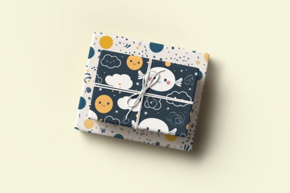 Download Stacked Gift Wrapping Paper Mockup - Paper Collection