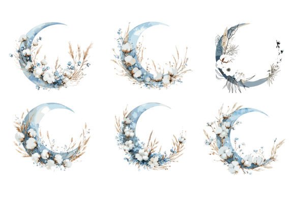 Download Moon Floral Vector Graphics - Floral vector graphics Collection