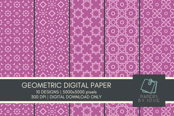 Download Geometric Pattern Digital Paper - Paper Collection