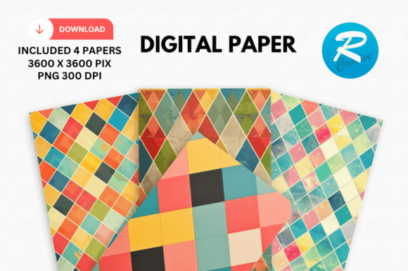 Download Argyle Digital Paper Printable Patterns - Paper Collection