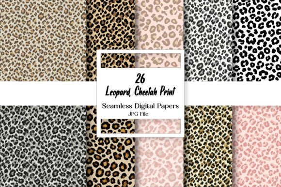 Download Leopard, Cheetah Print Digital Paper - Paper Collection