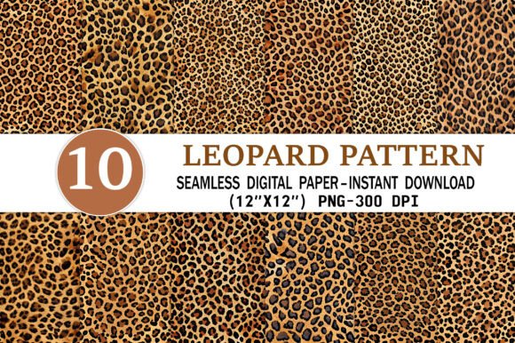 Download Leopard Pattern Digital Paper - Paper Collection