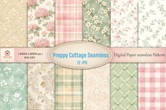 Download Cottagecore Floral Digital Paper Bundle - Paper Collection