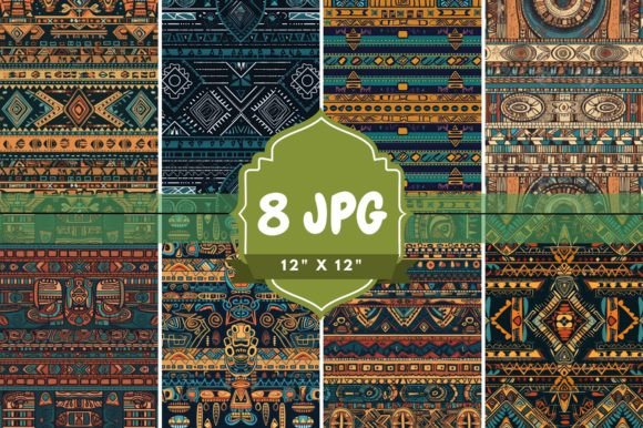 Download Tribal Aztec Seamless Repeating Pattern - Seamless repeat Collection