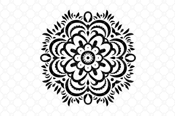 Download Indian Rangoli SVG, Decorative Art, 007 - Rangoli Collection