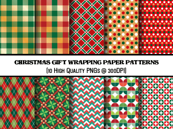 Download Christmas Gift Wrapping Paper Patterns - Paper Collection