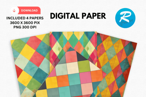 Download Argyle Digital Paper Printable Patterns - Paper Collection