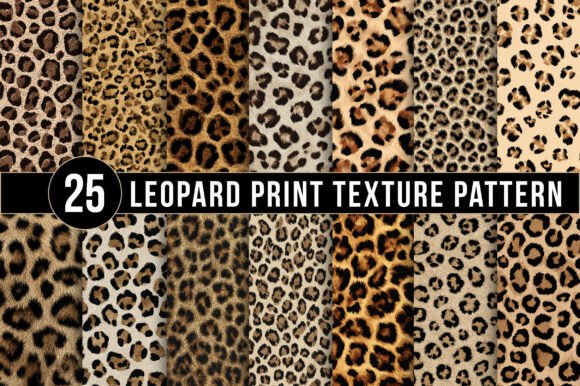 Download Leopard Print Texture Patterns, Seamless Animal Skin Digital Papers - Paper Collection