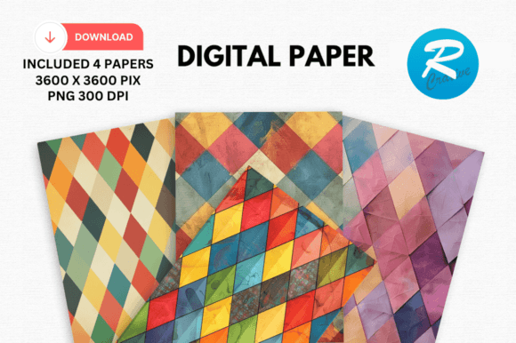 Download Argyle Digital Paper Printable Patterns - Paper Collection