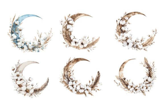Download Moon Floral Vector Graphics - Premium Resources