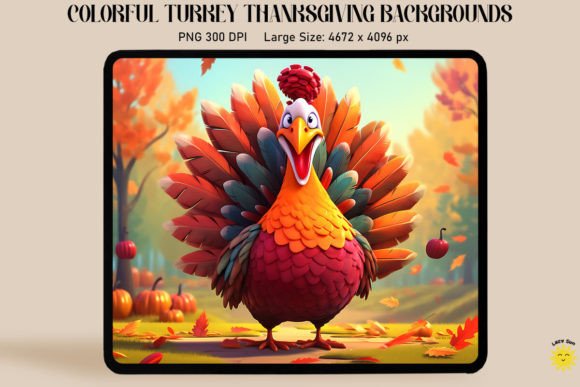 Download Colorful Turkey Thanksgiving Backgrounds - Thanksgiving backgrounds Collection