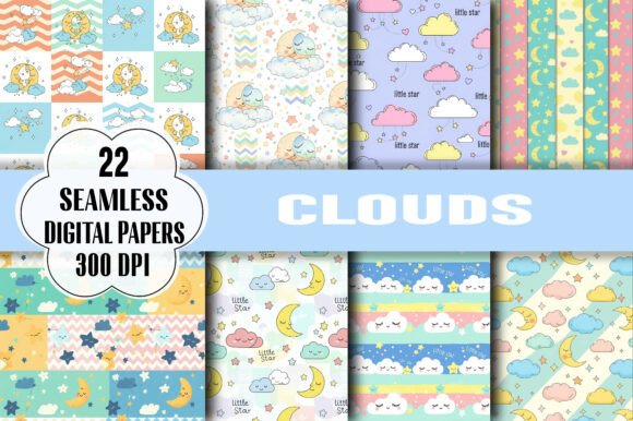 Download Clouds Digital Paper - Paper Collection