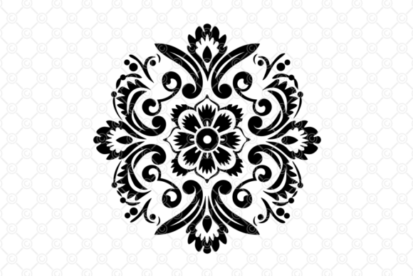 Download Indian Rangoli SVG, Decorative Art, 076 - Rangoli Collection