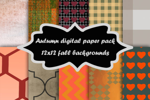 Download Autumn Digital Paper Pack Set - Paper Collection
