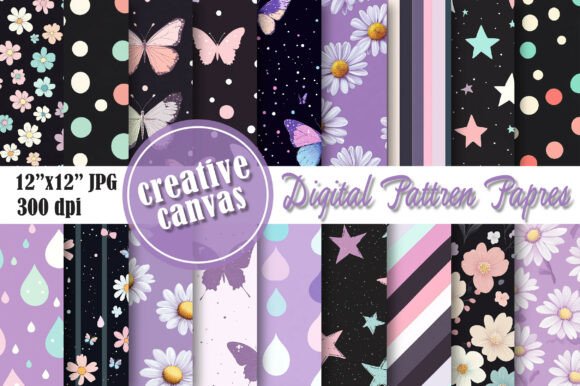 Download Pastel Butterfly Floral Digital Paper - Paper Collection