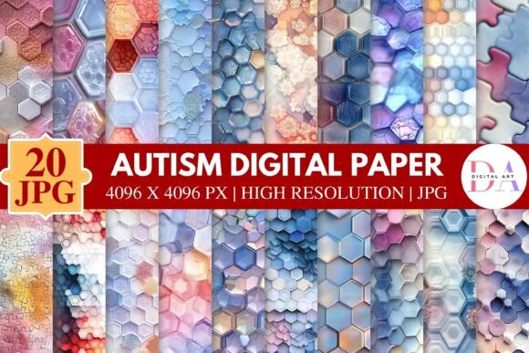Download Autism Digital Paper - Paper Collection