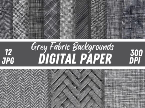 Download Grey Fabric Vintage Soft Papers Pattern - Paper Collection