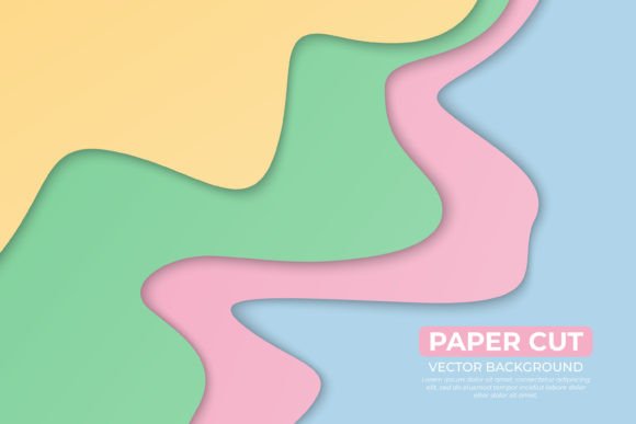 Download Bright Color Paper Cut Background Design - Paper Collection