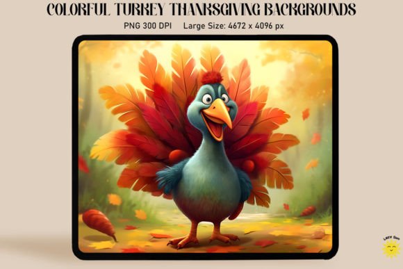 Download Colorful Turkey Thanksgiving Backgrounds - Thanksgiving backgrounds Collection