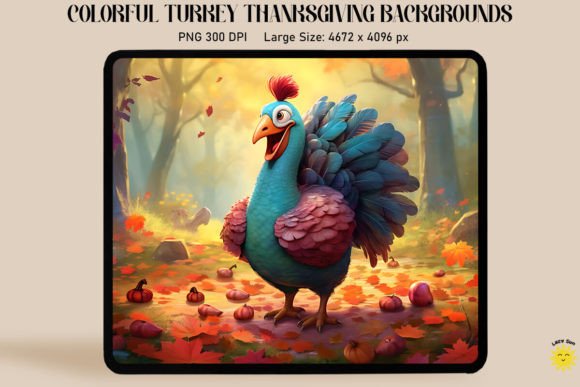 Download Colorful Turkey Thanksgiving Backgrounds - Thanksgiving backgrounds Collection
