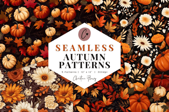 Download Autumn Patterns Digital Paper Mini Pack - Paper Collection