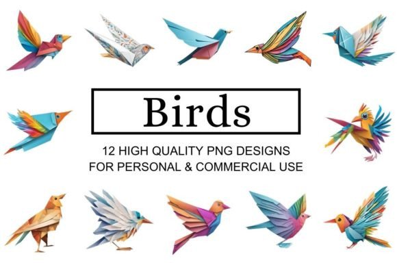 Download Origami Birds Clipart Set - Paper Birds - Paper Collection