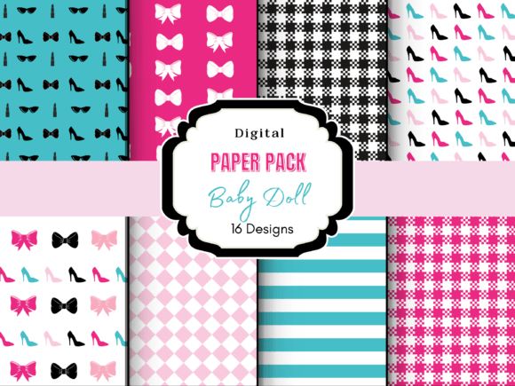 Download Baby Doll Digital Paper Pack - Paper Collection