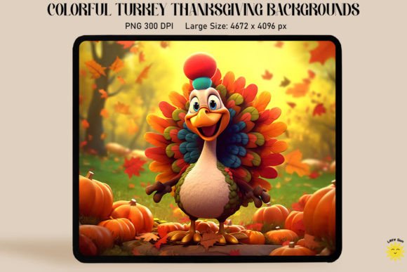 Download Colorful Turkey Thanksgiving Backgrounds - Thanksgiving backgrounds Collection
